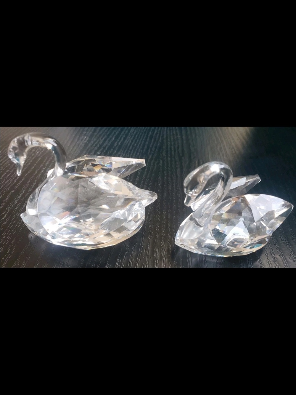 Swarovski Swan and baby 🦢figurines